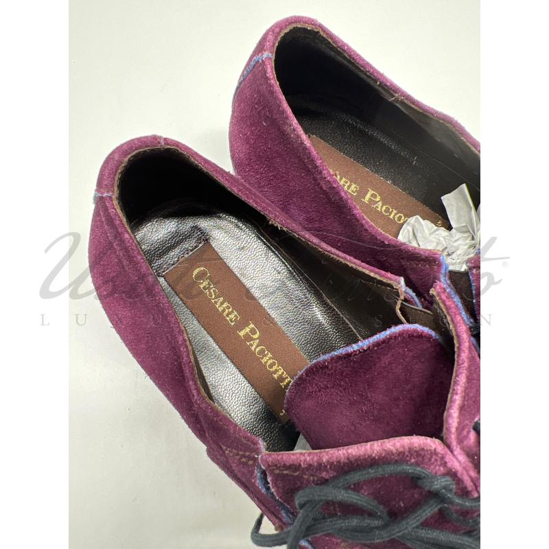 SCARPE UOMO CESARE PACIOTTI VIOLA SUEDE TG. 6 | Mercatino dell'Usato Roma parioli 4