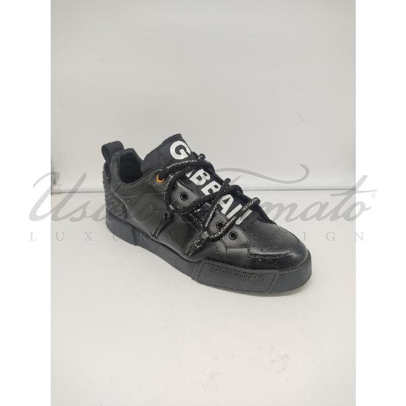 SCARPE UOMO DOLCE E GABBANA NERO TG 10 | Mercatino dell'Usato Roma parioli 1