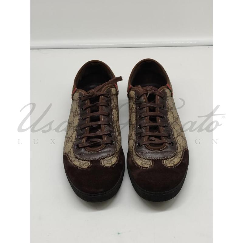 SCARPE UOMO GUCCI GG SUPRIME BEIGE TG 9 | Mercatino dell'Usato Roma parioli 2