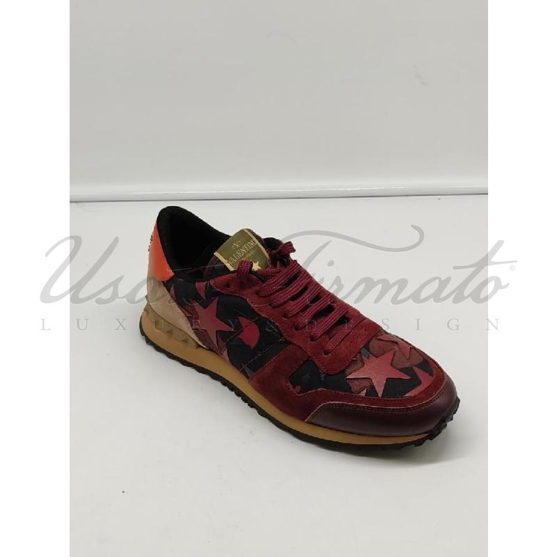 SCARPE UOMO VALENTINO STELLE BORDEAUX TG 43 | Mercatino dell'Usato Roma parioli 1