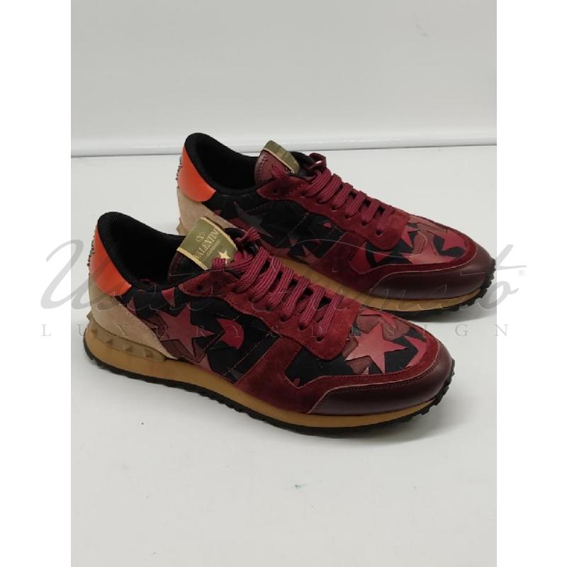 SCARPE UOMO VALENTINO STELLE BORDEAUX TG 43 | Mercatino dell'Usato Roma parioli 3
