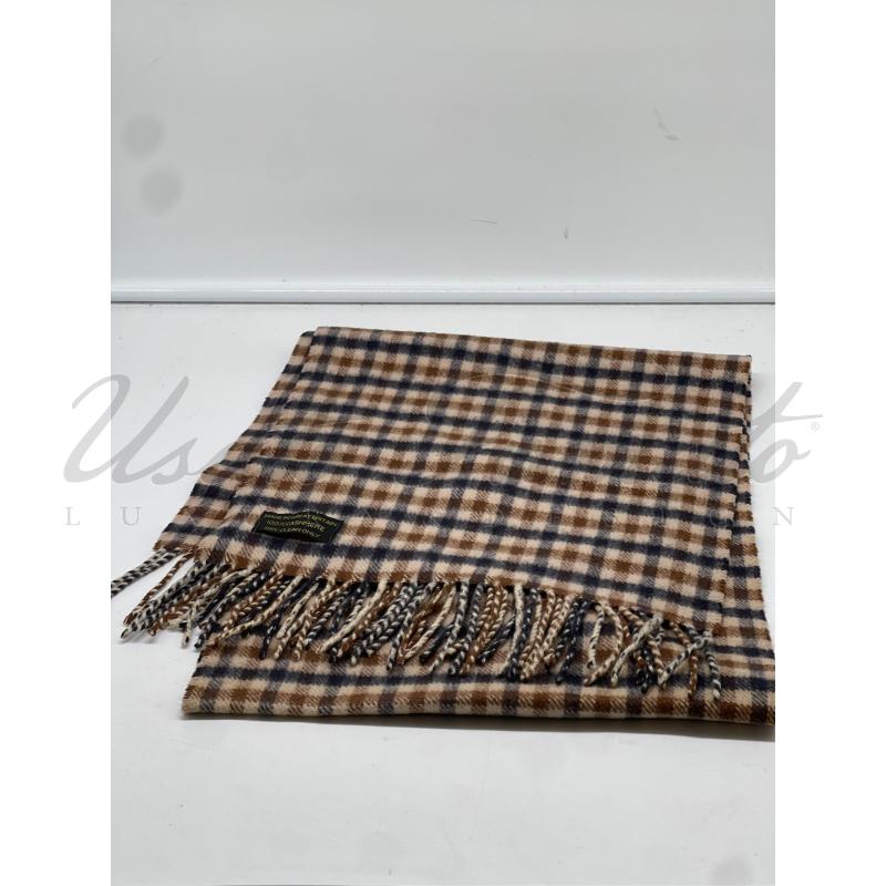 SCIARPA DONNA AQUASCUTAM PIED DE POULE BEIGE  | Mercatino dell'Usato Roma parioli 1