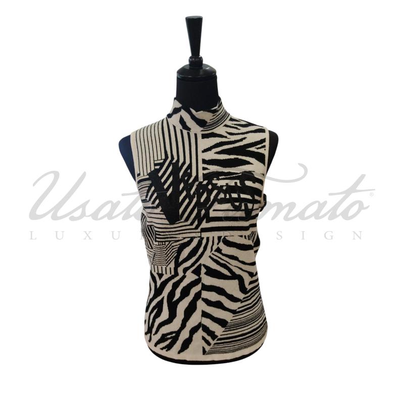 SMANICATO DONNA VERSUS BIANCO NERO TG. 44 | Mercatino dell'Usato Roma parioli 1