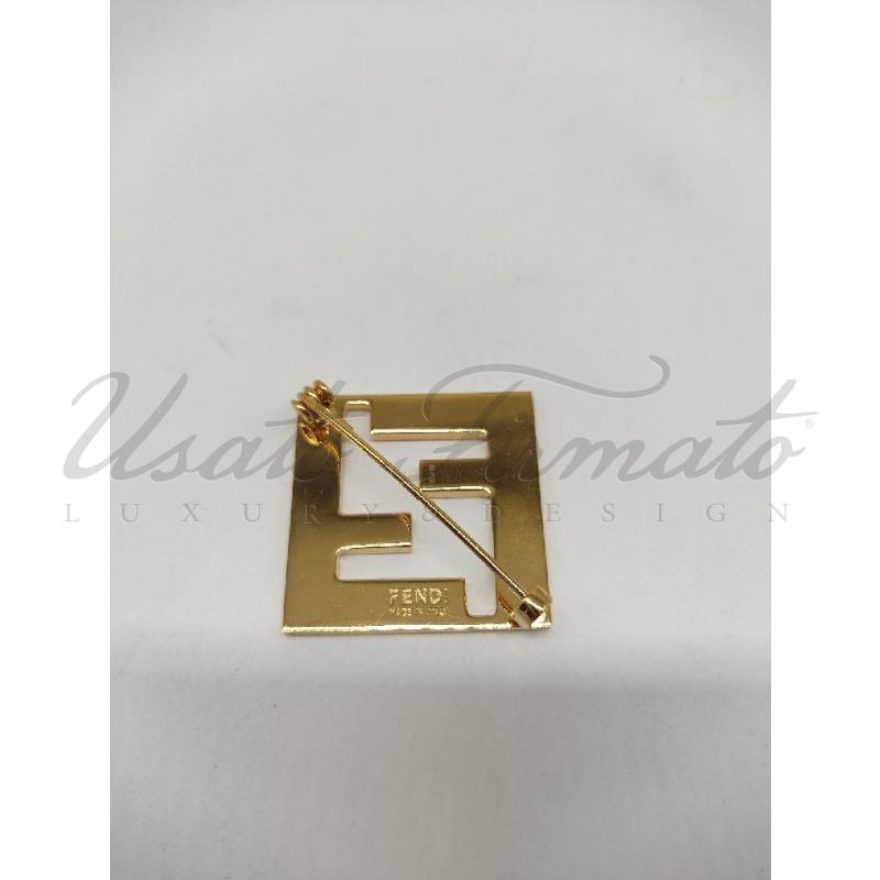 SPILLA FENDI F È PER SEMPRE BIANCO SMALTO | Mercatino dell'Usato Roma parioli 3