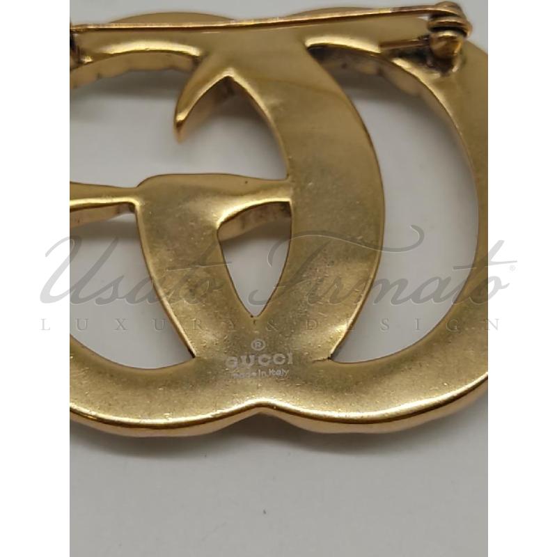 SPILLA GUCCI MARMONT DORATA PERLE  | Mercatino dell'Usato Roma parioli 2