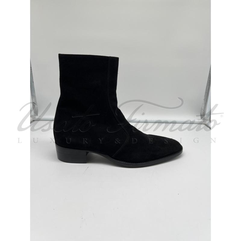 STIVALETTI UOMO THOMAS BIRD NERI SUEDE TG.42 | Mercatino dell'Usato Roma parioli 1