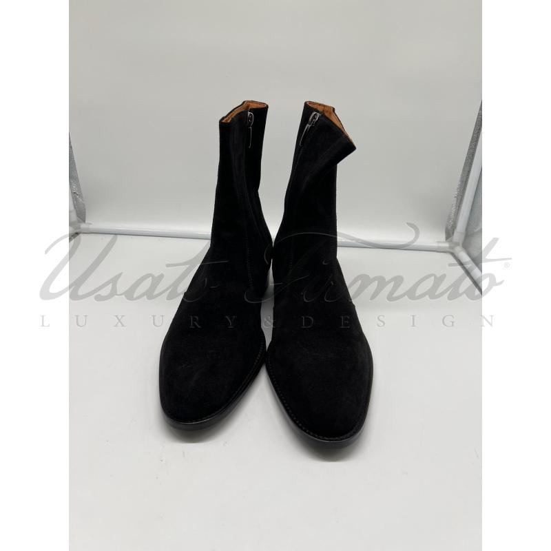 STIVALETTI UOMO THOMAS BIRD NERI SUEDE TG.42 | Mercatino dell'Usato Roma parioli 2