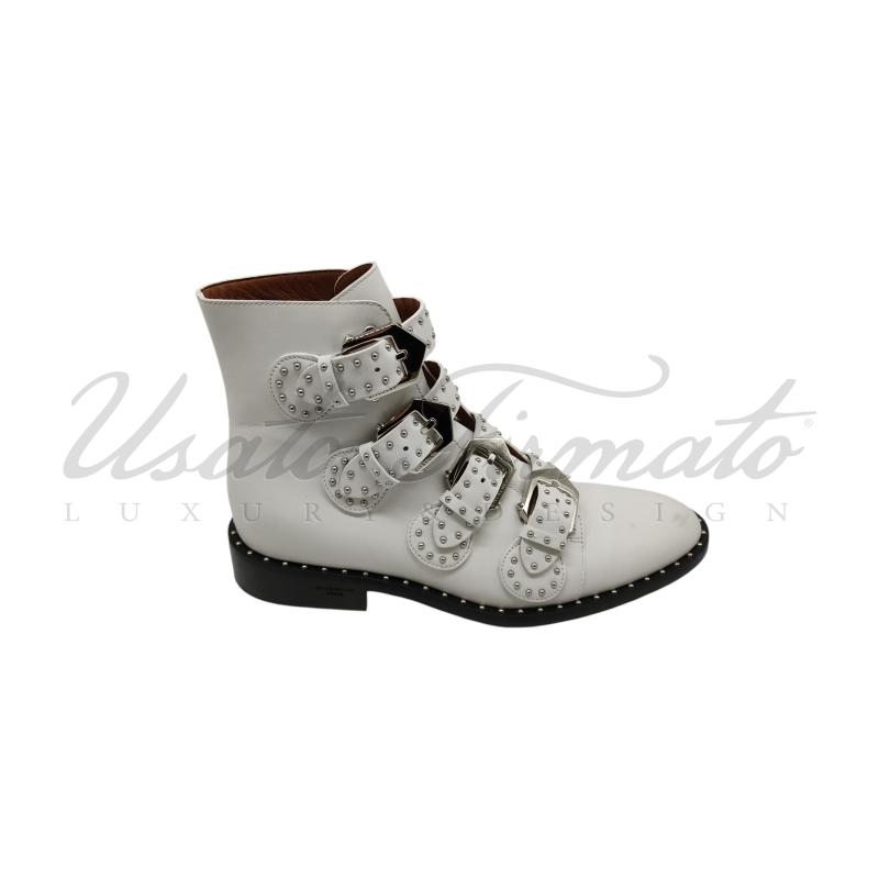 STIVALI DONNA GIVENCHY PELLE BIANCA TG 38 | Mercatino dell'Usato Roma parioli 1
