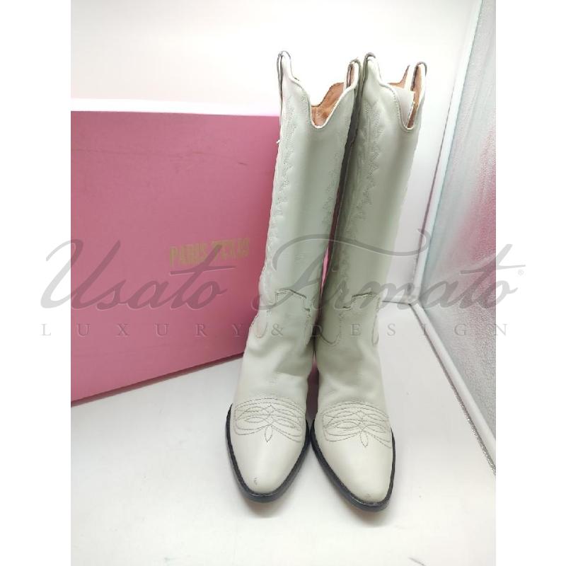 STIVALI DONNA PARIS TEXAS BIANCO TG 38 | Mercatino dell'Usato Roma parioli 2