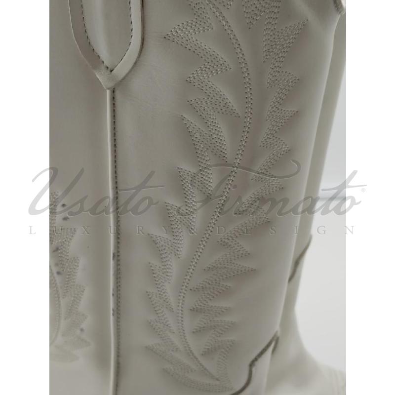 STIVALI DONNA PARIS TEXAS BIANCO TG 38 | Mercatino dell'Usato Roma parioli 4