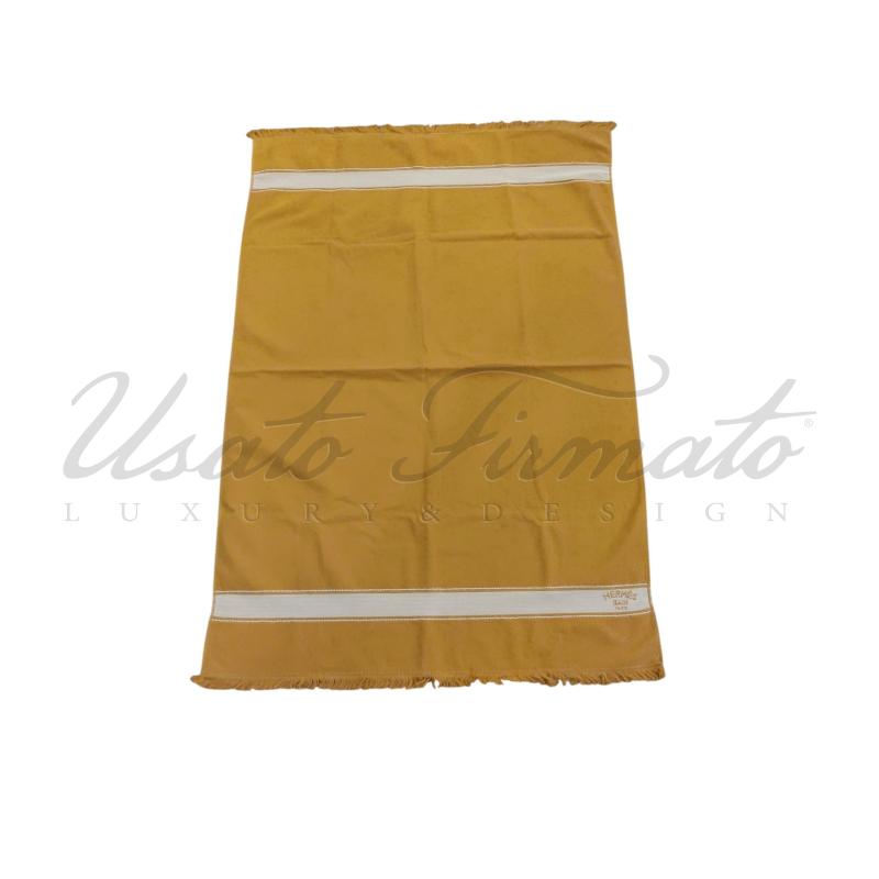 TELO MARE HERMES ARANCIONE COTONE | Mercatino dell'Usato Roma parioli 1