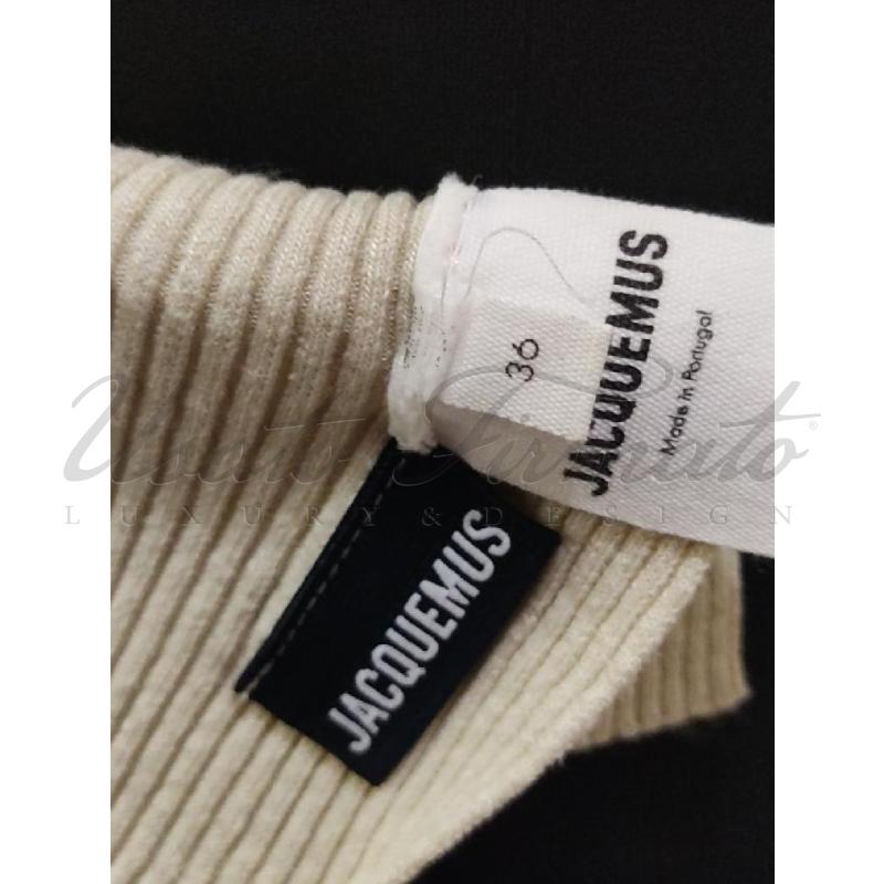 TOP JACQUEMUS BEIGE COSTE TG. 36 | Mercatino dell'Usato Roma parioli 4