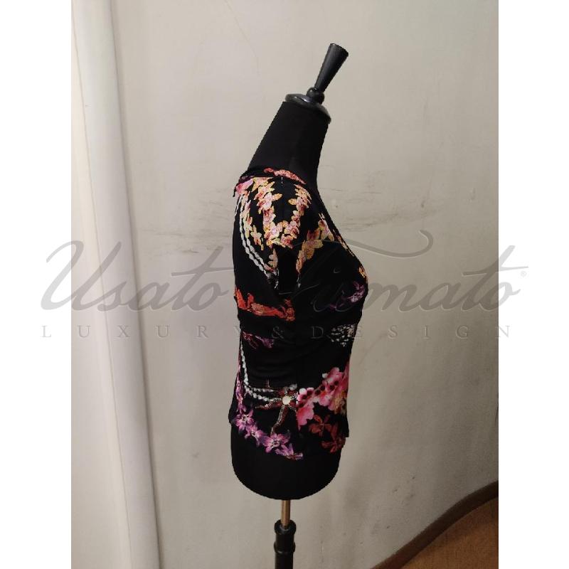 TOP JUST CAVALLI NERO FANTASIA TG 46 | Mercatino dell'Usato Roma parioli 2