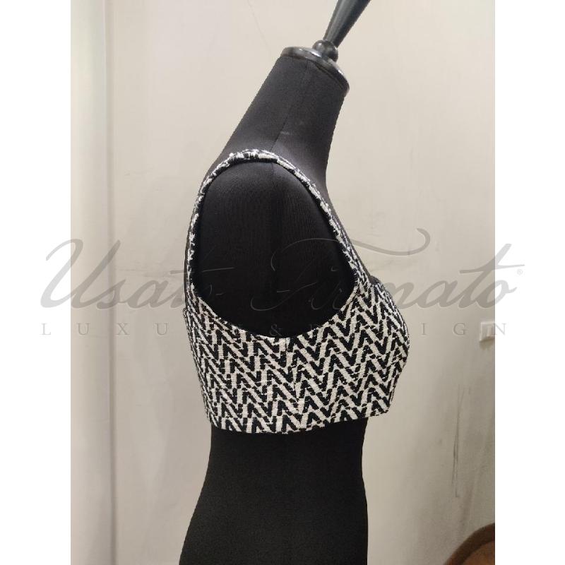 TOP VALENTINO BIANCO NERO TG 40 | Mercatino dell'Usato Roma parioli 2