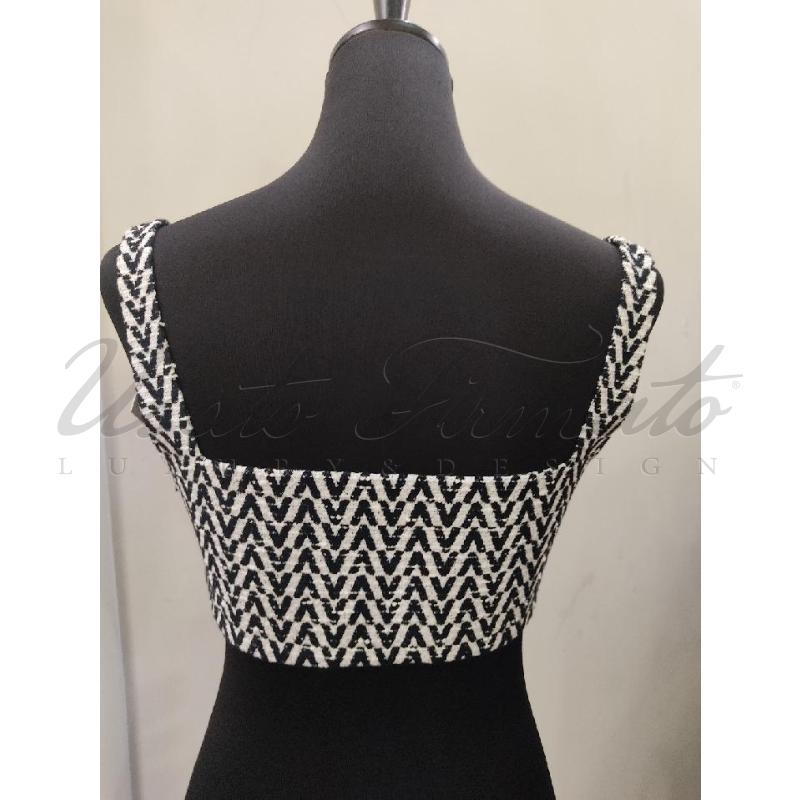 TOP VALENTINO BIANCO NERO TG 40 | Mercatino dell'Usato Roma parioli 3