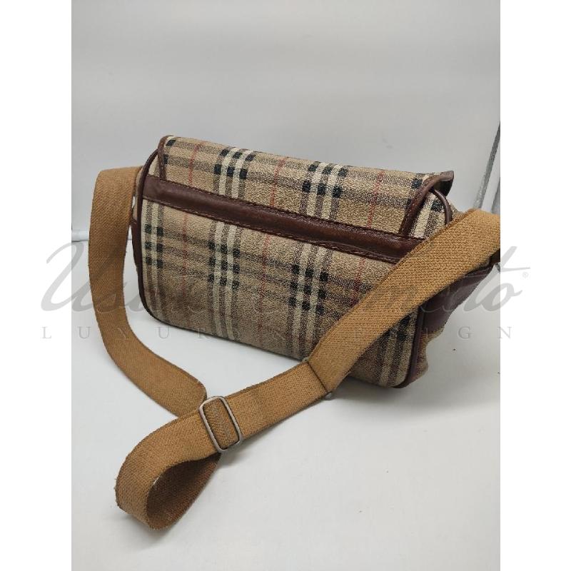 TRACOLLA DONNA BURBERRY S VINTAGE CHECK BEIGE  | Mercatino dell'Usato Roma parioli 2