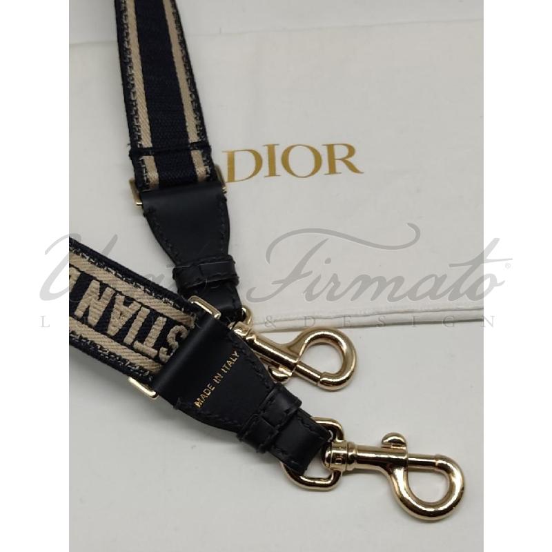 TRACOLLA DONNA CHRISTIAN DIOR BLU BIANCO  | Mercatino dell'Usato Roma parioli 3