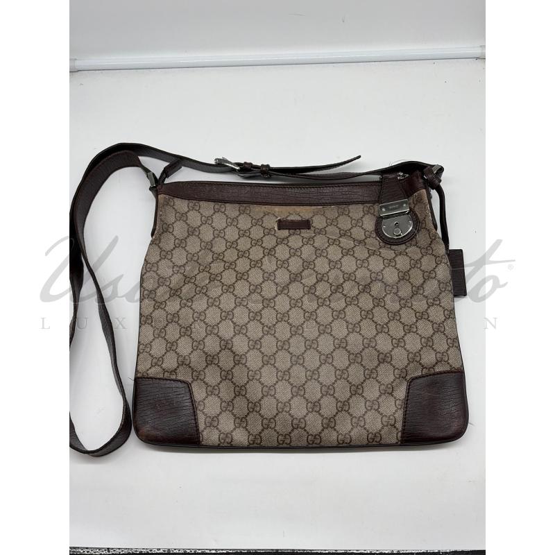 TRACOLLA UOMO GUCCI  GG SUPREME DA RIVEDERE COD 148476  | Mercatino dell'Usato Roma parioli 1
