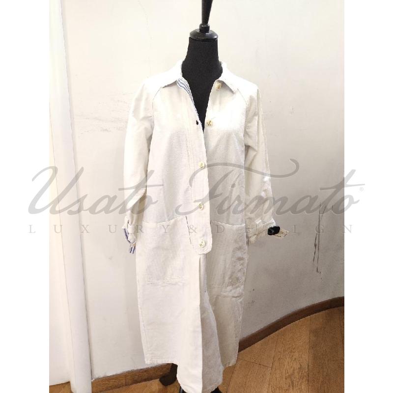 TRENCH DONNA LES COPAIN VINTAGE BIANCO TG 1 | Mercatino dell'Usato Roma parioli 1