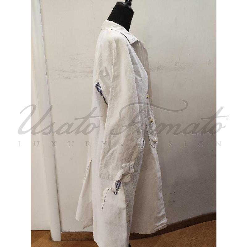 TRENCH DONNA LES COPAIN VINTAGE BIANCO TG 1 | Mercatino dell'Usato Roma parioli 2