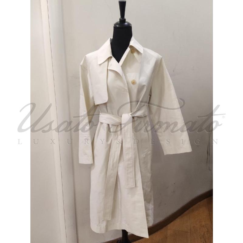 TRENCH DONNA MASSIMO DUTTI PANNA TG XS | Mercatino dell'Usato Roma parioli 1