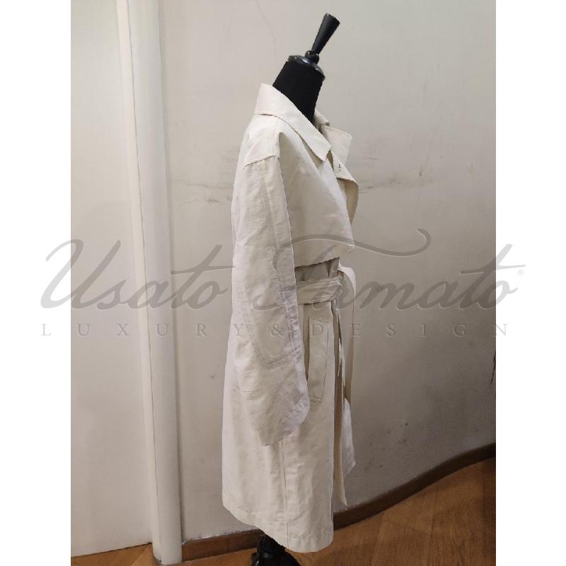 TRENCH DONNA MASSIMO DUTTI PANNA TG XS | Mercatino dell'Usato Roma parioli 2