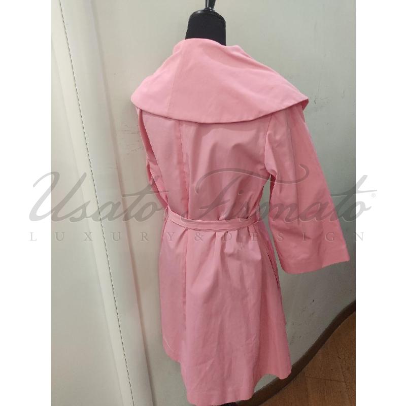 TRENCH DONNA MOSCHINO ROSA TG 46 | Mercatino dell'Usato Roma parioli 2