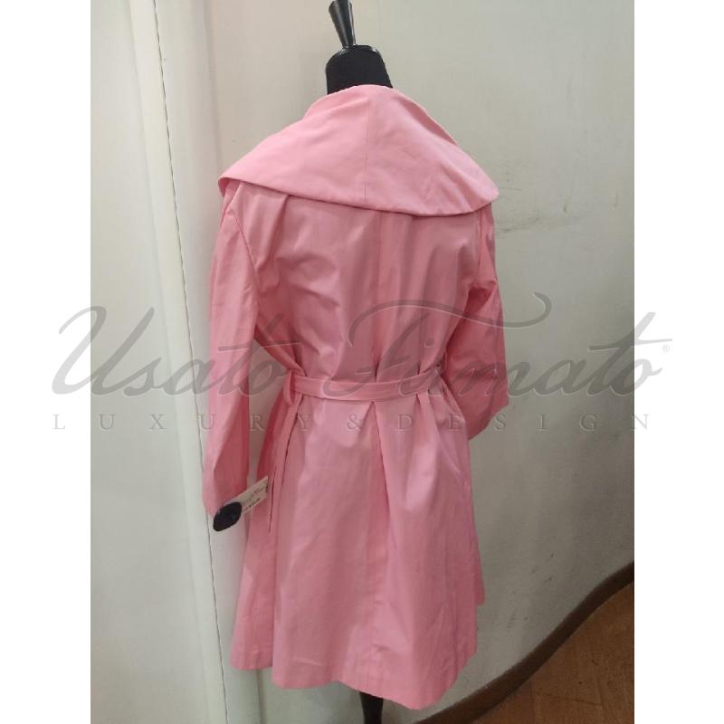 TRENCH DONNA MOSCHINO ROSA TG 46 | Mercatino dell'Usato Roma parioli 3