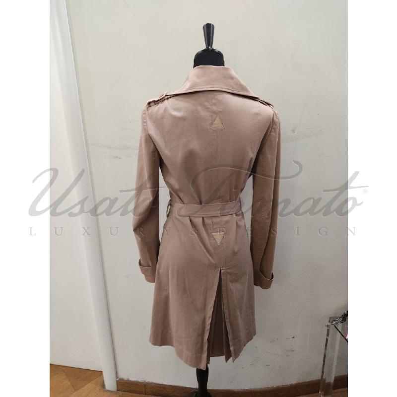 TRENCH DONNA PATRIZIA PEPE BEIGE TG. 46 | Mercatino dell'Usato Roma parioli 3