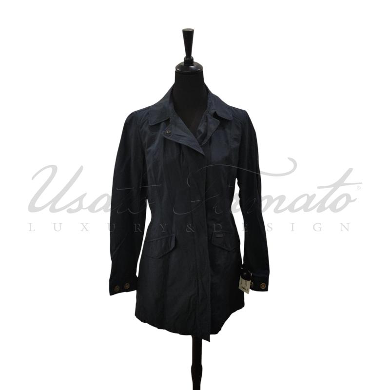 TRENCH DONNA WOOLRICH BLU TG M | Mercatino dell'Usato Roma parioli 1