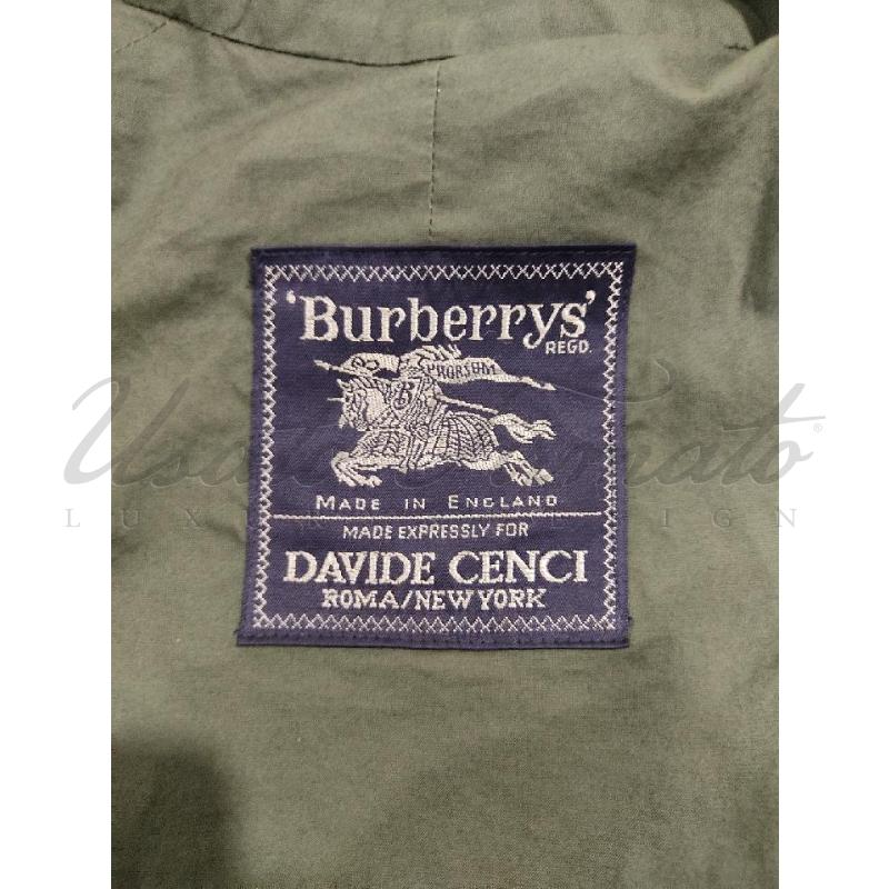 TRENCH UOMO BURBERRY VERDE  | Mercatino dell'Usato Roma parioli 4