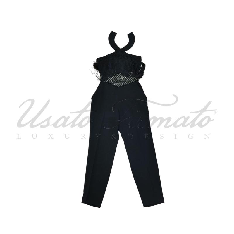 TUTA DONNA ELISABETTA FRANCHI NERA FRANCE TG 38 | Mercatino dell'Usato Roma parioli 1