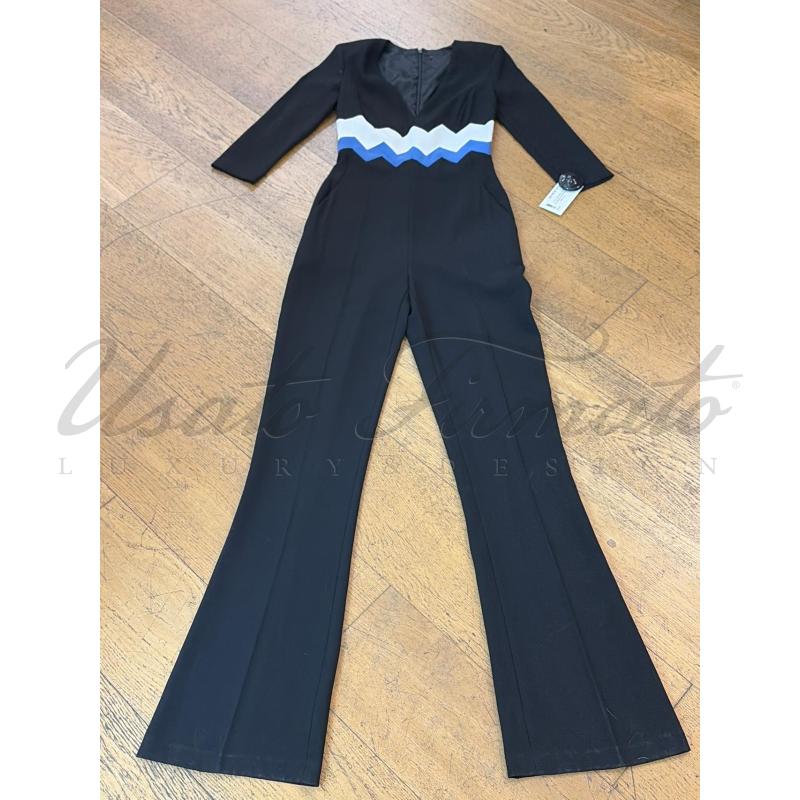 TUTA DONNA ELISABETTA FRANCHI NERO BLU TG S | Mercatino dell'Usato Roma parioli 1