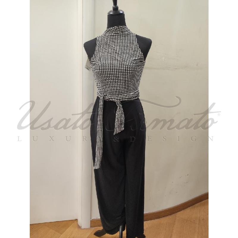 TUTA DONNA RALPH LAUREN NERA BIANCO NERO INCROCIO TG 2 | Mercatino dell'Usato Roma parioli 1