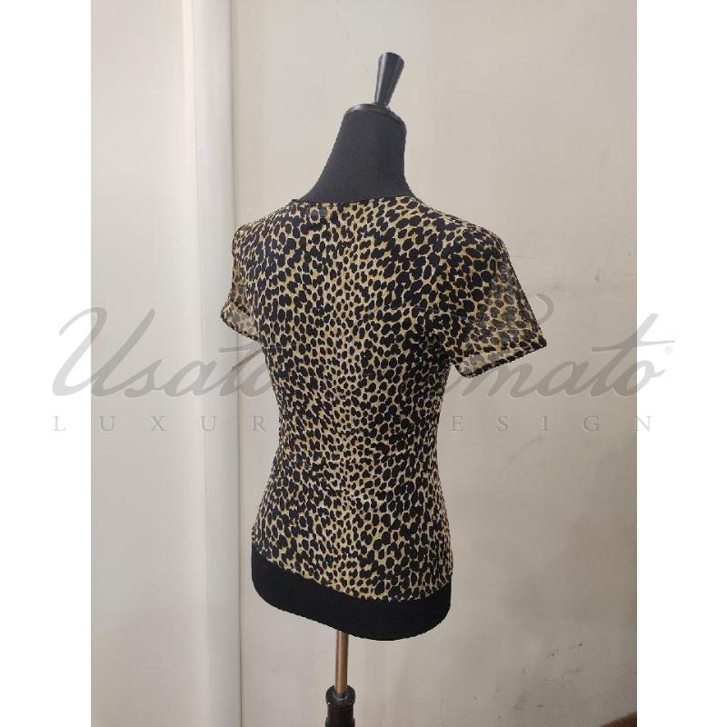 T SHIRT DONNA DOLCE&GABBANA ANIMALIER  | Mercatino dell'Usato Roma parioli 3