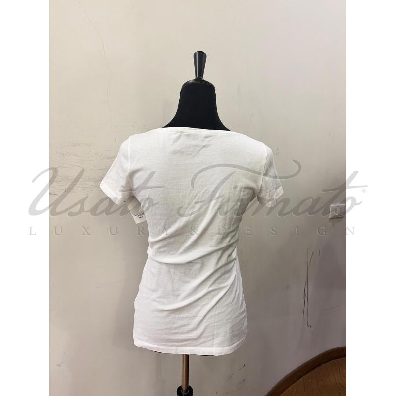 T SHIRT DONNA GUCCI BIANCA GG TG. M | Mercatino dell'Usato Roma parioli 3