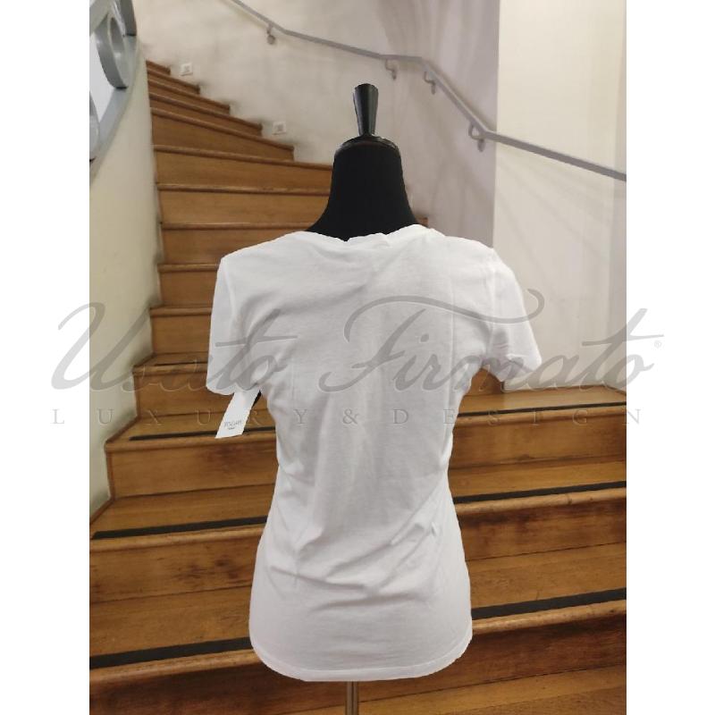 T SHIRT DONNA RALPH LAUREN BIANCA TG. S | Mercatino dell'Usato Roma parioli 3