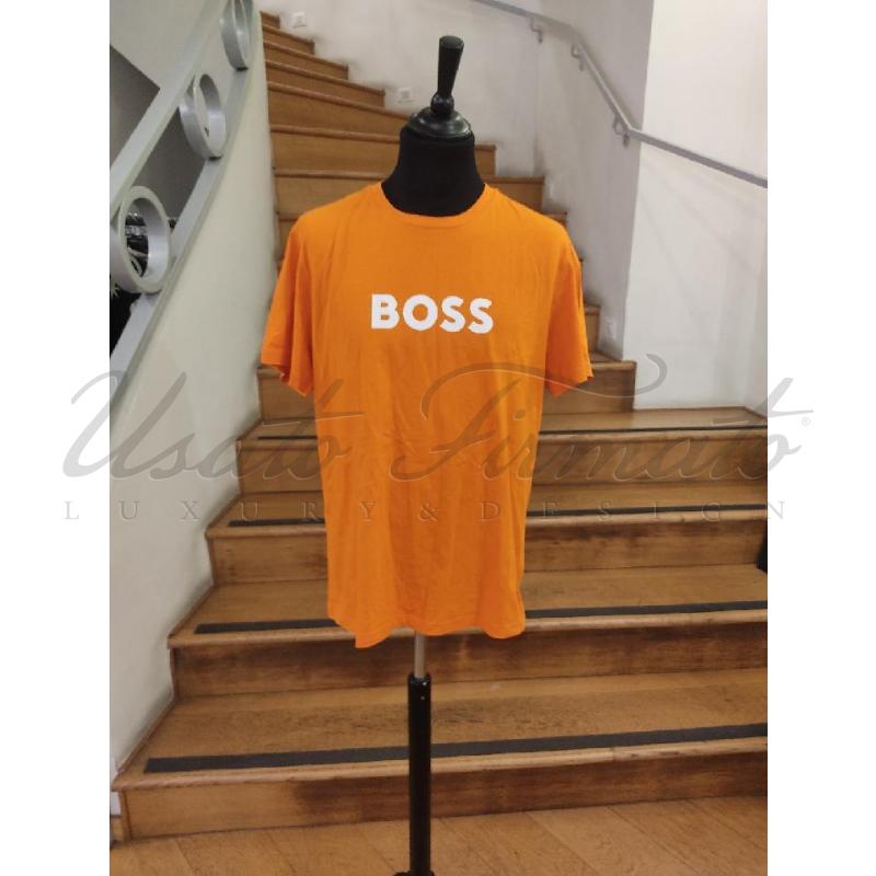 T SHIRT UOMO BOSS ARANCIO TGL | Mercatino dell'Usato Roma parioli 1