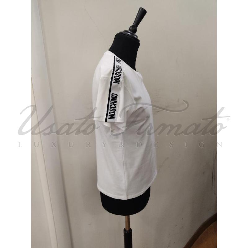 T SHIRT UOMO MOSCHINO BIANCA TG. XS | Mercatino dell'Usato Roma parioli 2