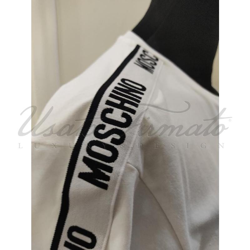 T SHIRT UOMO MOSCHINO BIANCA TG. XS | Mercatino dell'Usato Roma parioli 4