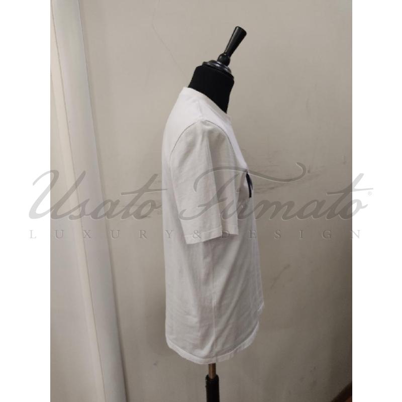 T SHIRT UOMO MSGM BIANCA TG. XS | Mercatino dell'Usato Roma parioli 2