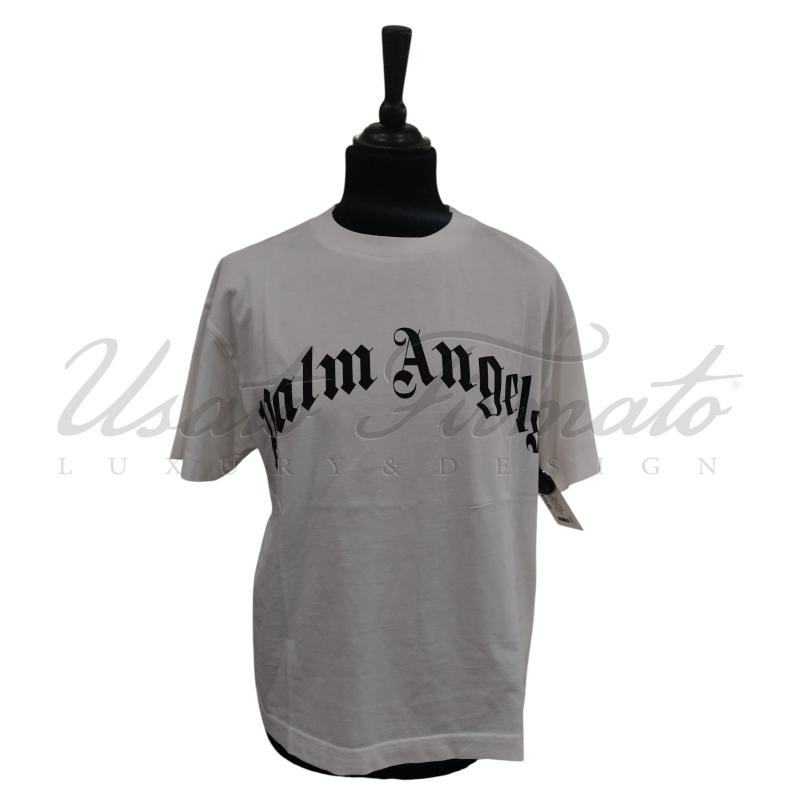 T SHIRT UOMO PALM ANGELS BIANCA TG. S | Mercatino dell'Usato Roma parioli 1