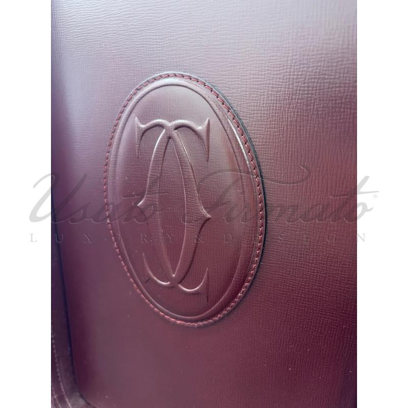 VALIGIA CARTIER MUST ROSSA PELLE | Mercatino dell'Usato Roma parioli 4