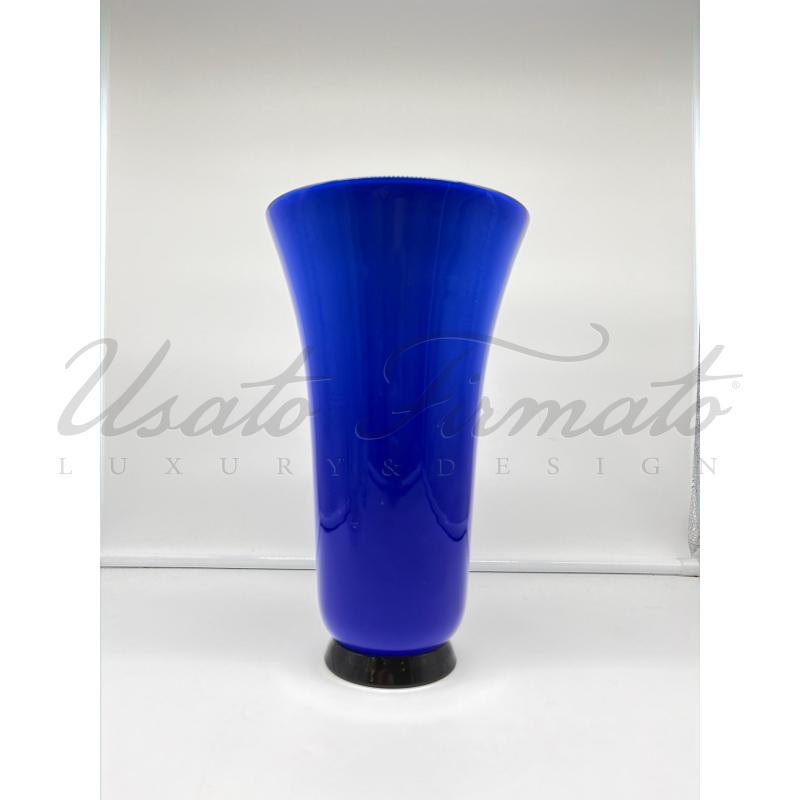 VASO VENINI VETRO BLU | Mercatino dell'Usato Roma parioli 1