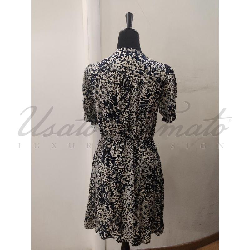 VESTITO DONNA BA&SH FIORI BLU TG 1 | Mercatino dell'Usato Roma parioli 3