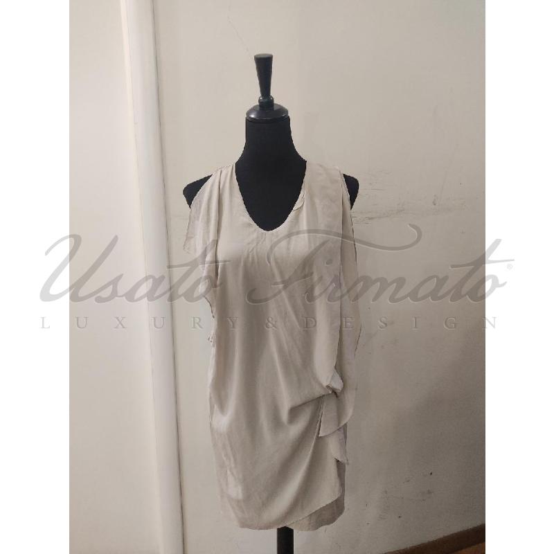 VESTITO DONNA BRUNELLO CUCINELLI BEIGE  | Mercatino dell'Usato Roma parioli 1