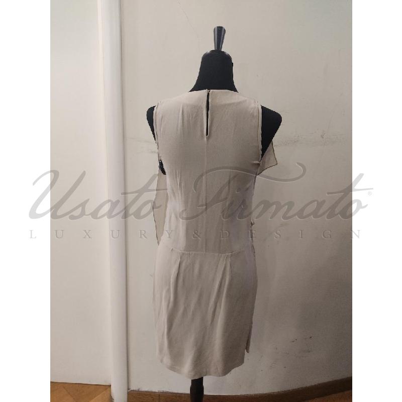 VESTITO DONNA BRUNELLO CUCINELLI BEIGE  | Mercatino dell'Usato Roma parioli 3