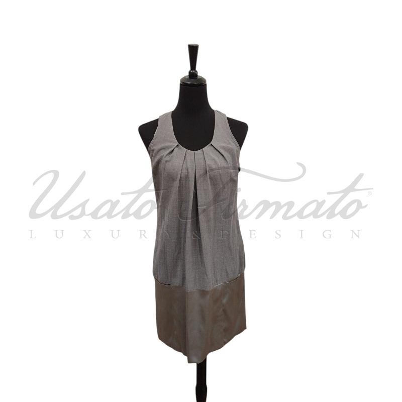 VESTITO DONNA BRUNELLO CUCINELLI GRIGIO TG S | Mercatino dell'Usato Roma parioli 1