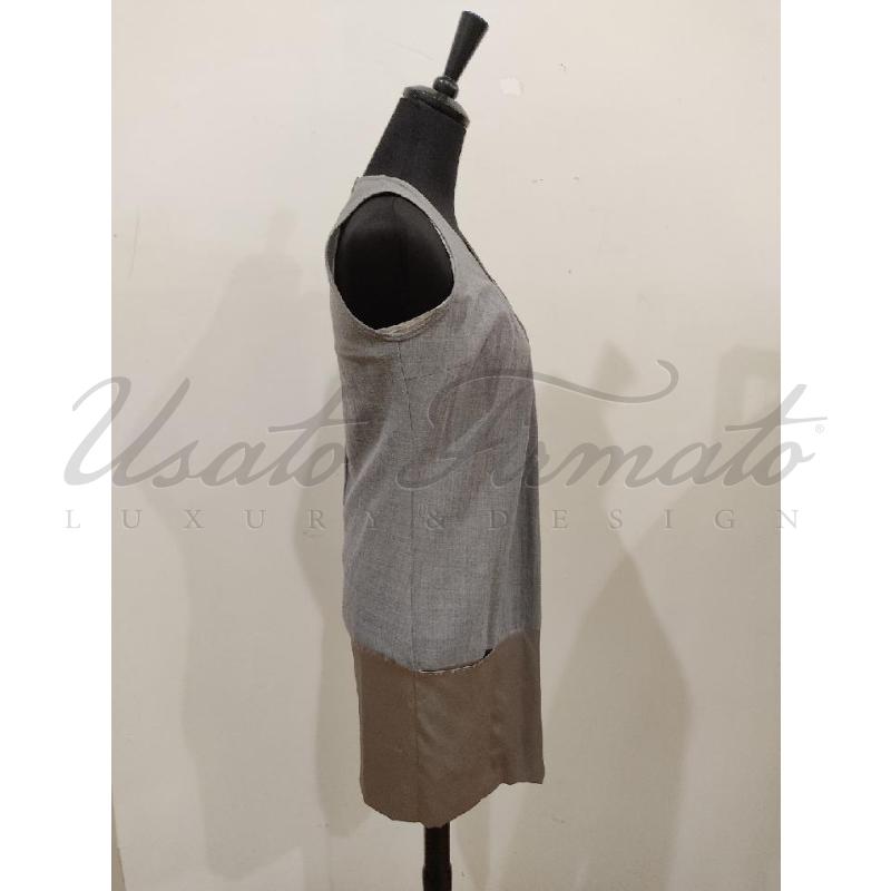 VESTITO DONNA BRUNELLO CUCINELLI GRIGIO TG S | Mercatino dell'Usato Roma parioli 2