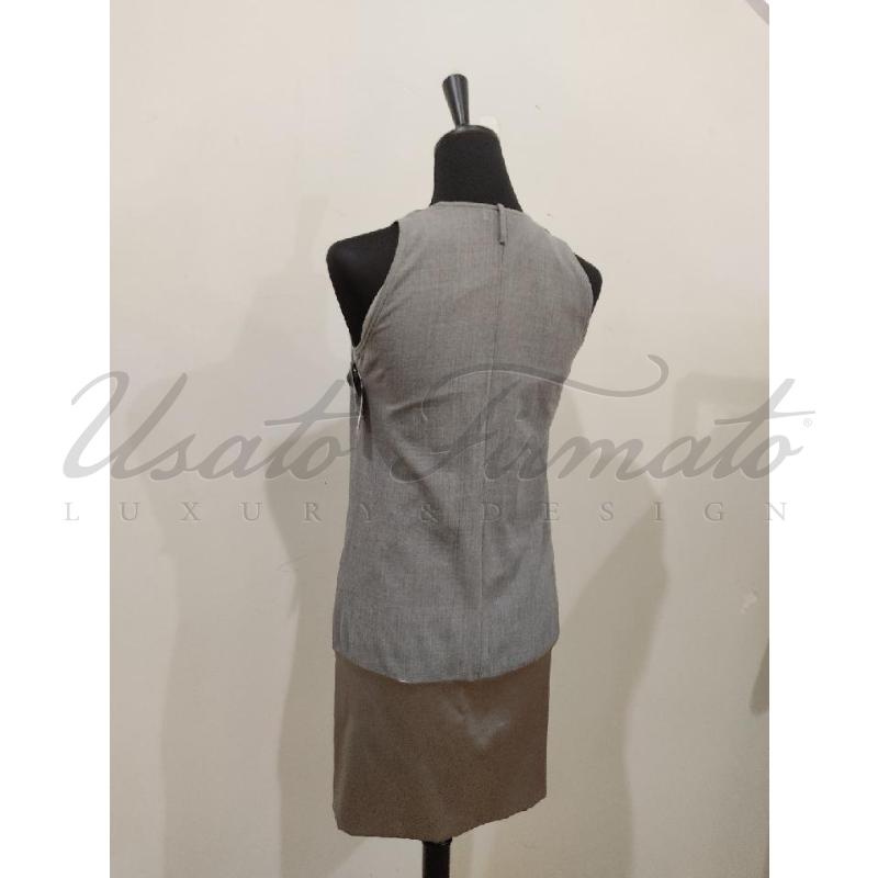 VESTITO DONNA BRUNELLO CUCINELLI GRIGIO TG S | Mercatino dell'Usato Roma parioli 3